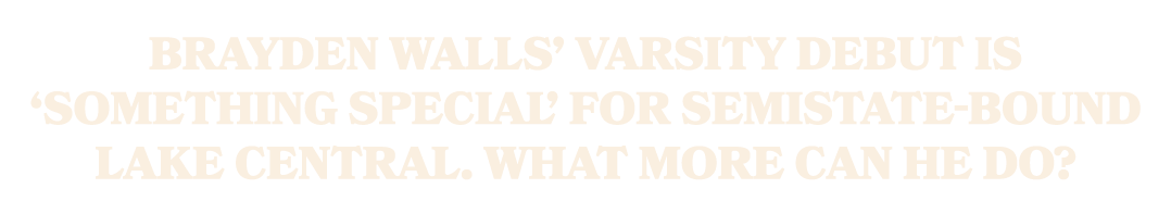 Brayden Walls’ varsity debut is ‘something special’ for semistate bound Lake Central. What more can he do?