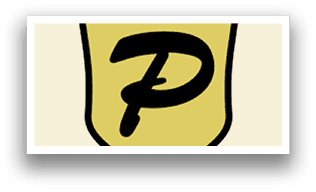 A pirate logo with a sword in its mouth. Description generated by AI