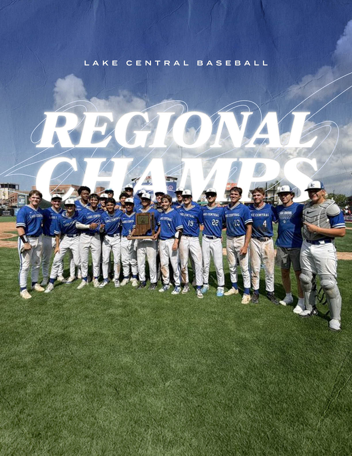 Baseball team posing for a picture. Description generated by AI