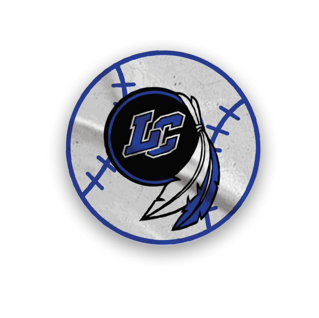 A collection of stickers and decals with the name “LincIndians" on them. AI generated content