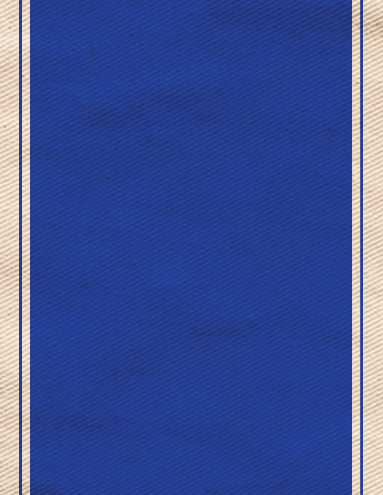 A blue and white striped cloth with a nude figure in the center. AI generated content