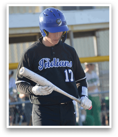 A baseball player holding a bat, wearing a black shirt with the word “Golden" on it. AI generated content