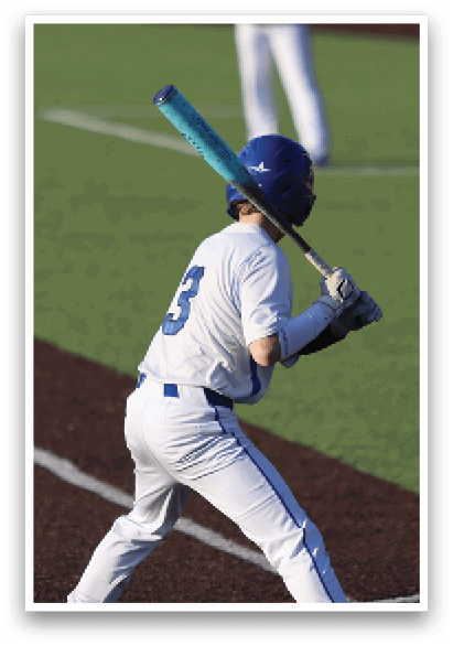 A baseball player in a white uniform is holding a bat and preparing to swing at a pitch. AI generated content
