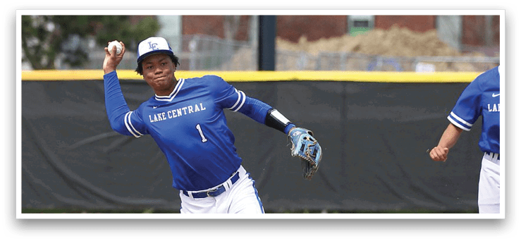 Two baseball players on a field, one wearing a blue jersey with the number 1 and the other wearing a blue jersey with the number 2. AI generated content
