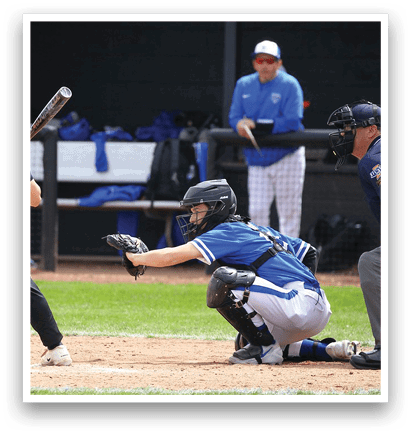A baseball player is swinging a bat at a ball. AI generated content