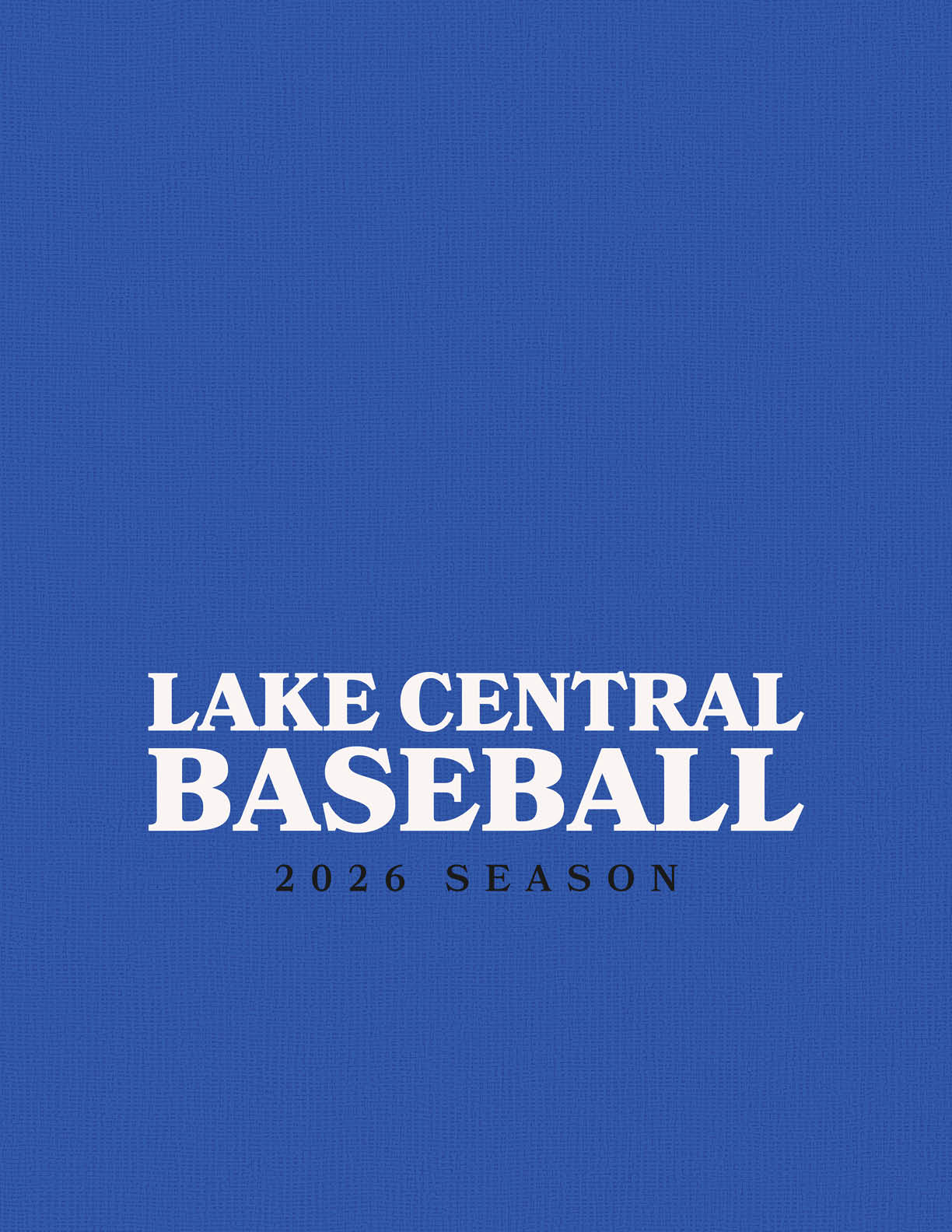 A blue Lake Central Baseball jersey with white lettering. AI generated content