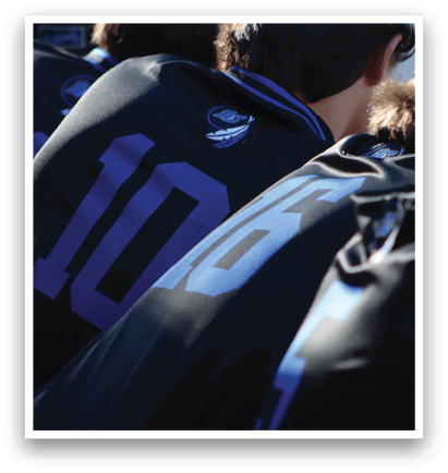A group of people wearing black jackets with the number 10 on them. AI generated content