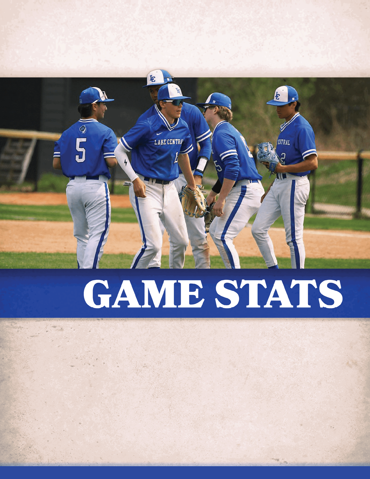 Baseball players on a field, wearing blue uniforms and talking to each other. AI generated content