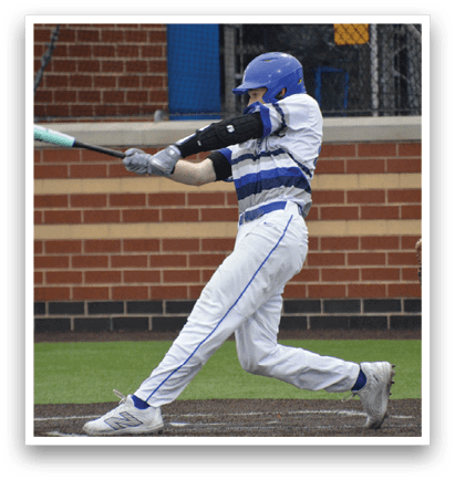 A baseball player in a white uniform is swinging a bat, attempting to hit a ball. AI generated content