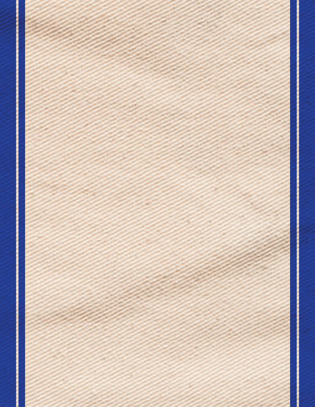 A blue and white striped cloth is draped over a wooden surface. AI generated content