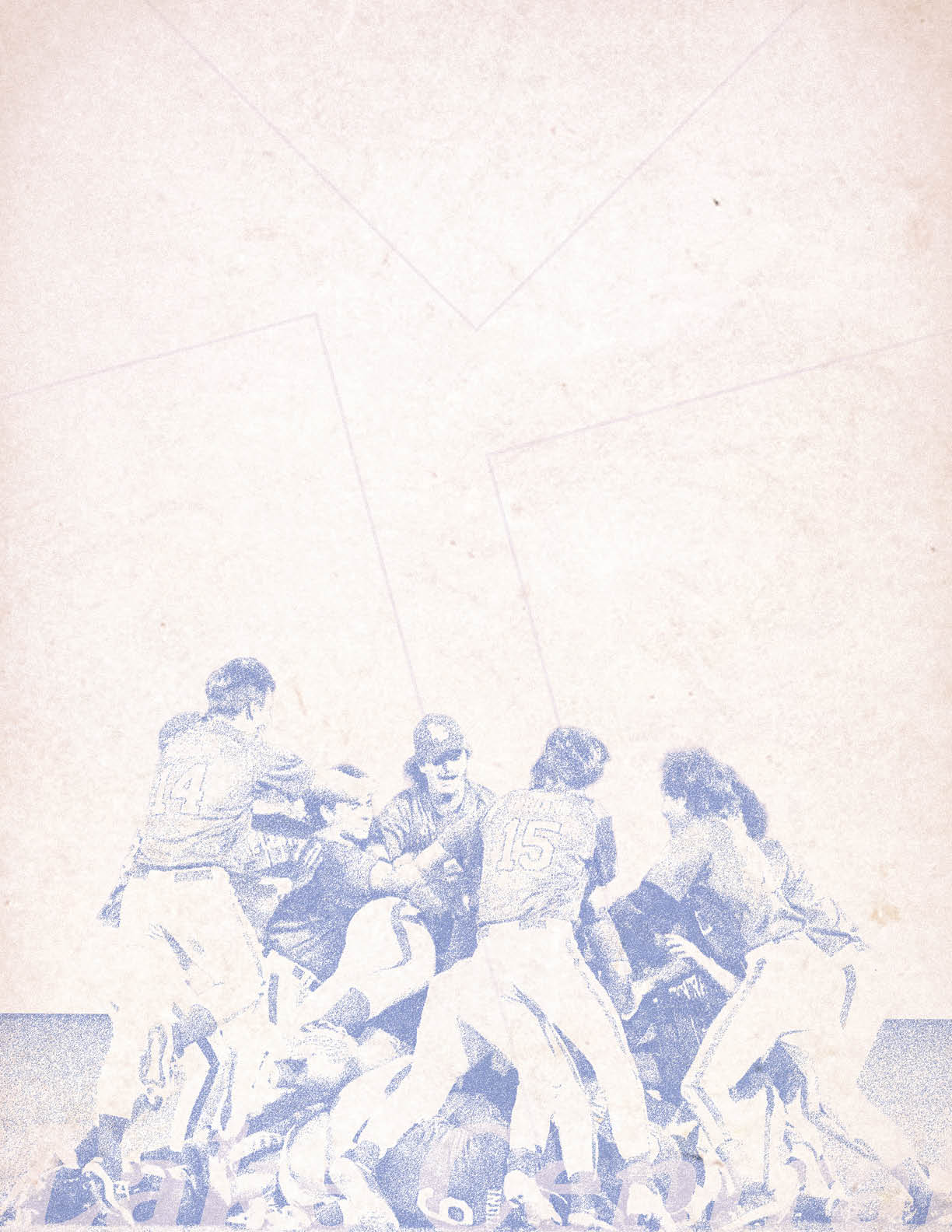 A group of men are hugging each other on a baseball field. AI generated content