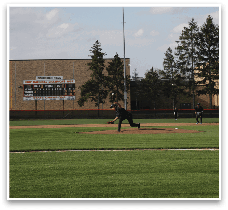 A baseball player is running towards a base during a game. AI generated content