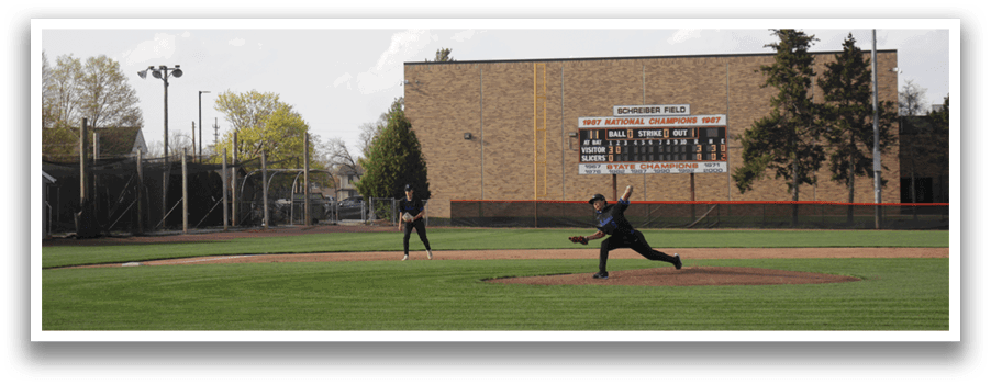 A baseball player is pitching a ball on a field. AI generated content