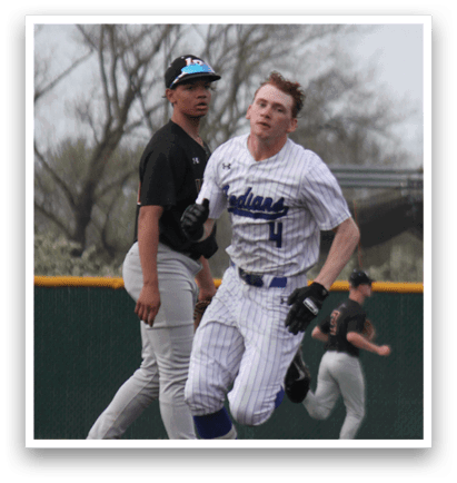 Two baseball players are running on the field, one of them is wearing a white uniform. AI generated content