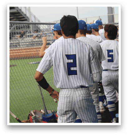 A group of baseball players wearing uniforms and helmets are standing on the field. AI generated content