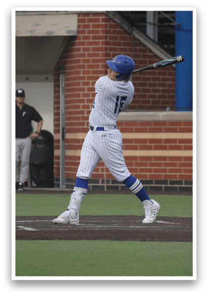A baseball player is swinging a bat at a ball. AI generated content