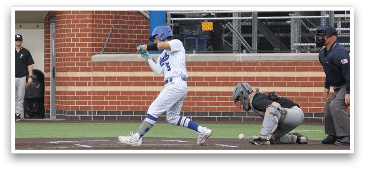 A baseball player is swinging a bat, while a catcher and an umpire watch. AI generated content