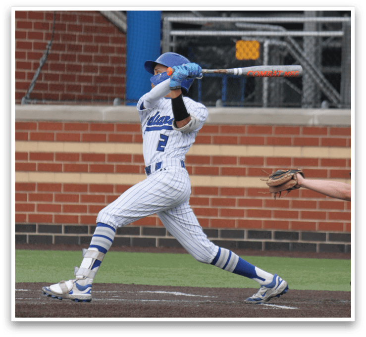 A baseball player is swinging a bat, attempting to hit the ball. AI generated content