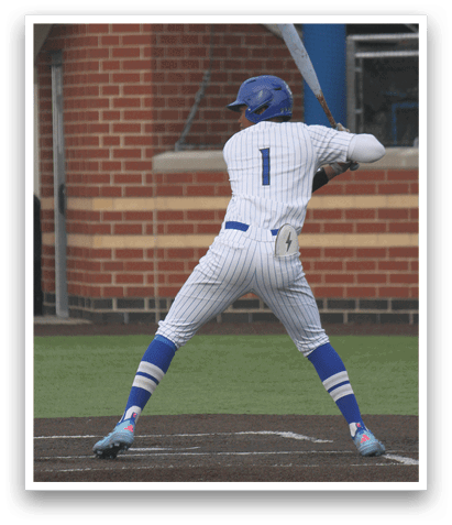 A baseball player is swinging a bat on a field. AI generated content