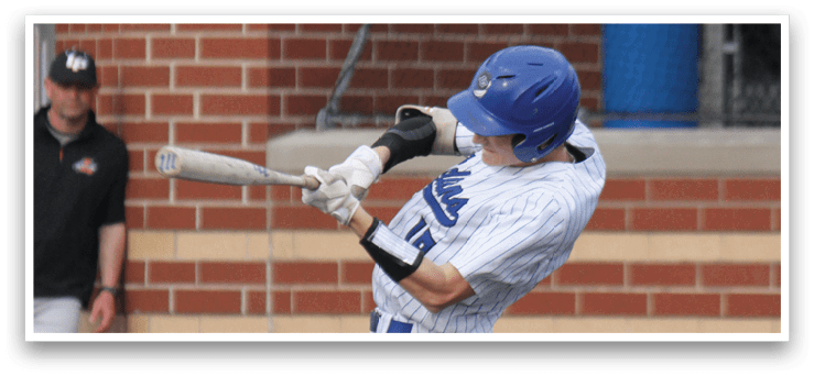 A baseball player is swinging a bat, attempting to hit a ball. AI generated content