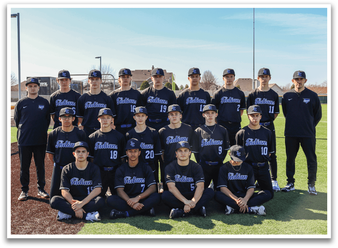 Baseball team posing for a photo on the field. AI generated content
