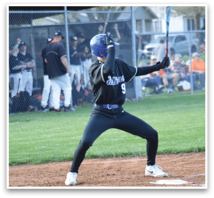 A baseball player is swinging a bat on a field, with a catcher and umpire behind him. AI generated content