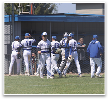 A group of baseball players in uniforms are standing on a field. AI generated content