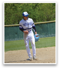 A baseball player in a white uniform is walking across a field, holding a baseball glove. AI generated content