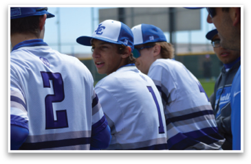 A group of baseball players wearing blue and white uniforms with the number 11 on the back. AI generated content