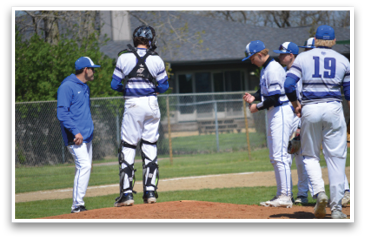A group of baseball players on a field, some wearing helmets and one wearing a catcher's mitt. AI generated content