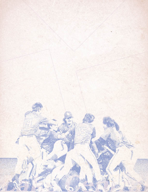 A group of men are hugging each other on a baseball field. AI generated content