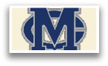 A blue and white logo for M. AI generated content