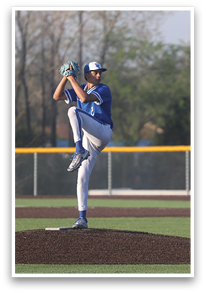 A baseball player in a blue uniform is on the mound, getting ready to throw the ball. AI generated content