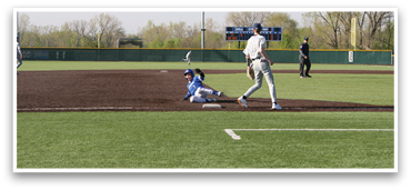 A baseball player slides into home plate while the catcher tries to tag him out. AI generated content