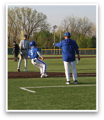 A baseball game is taking place with a batter, catcher, and umpire. The batter is holding a bat and preparing to swing at the ball. AI generated content