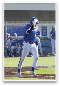 Baseball players on a field, one of them holding his hands up. AI generated content