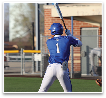 A baseball player in a blue shirt and white pants is swinging a bat, preparing to hit the ball. AI generated content
