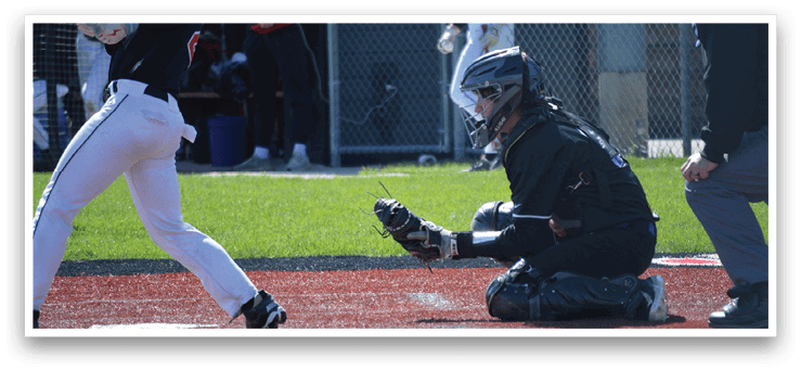 A baseball player is swinging a bat. Description generated by AI