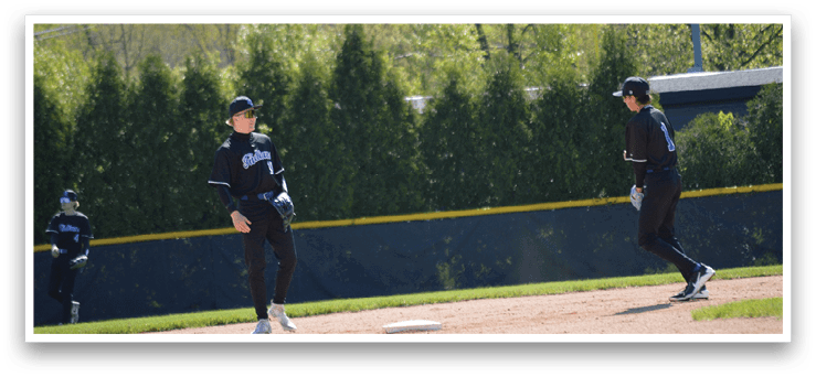 A baseball player is about to catch a ball. Description generated by AI