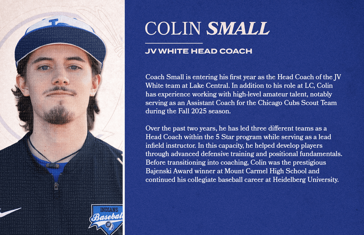 Coach Small is entering his first year as the Head Coach of the JV White team at Lake Central. In addition to his rol...