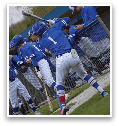 A baseball player is swinging a bat. Description generated by AI