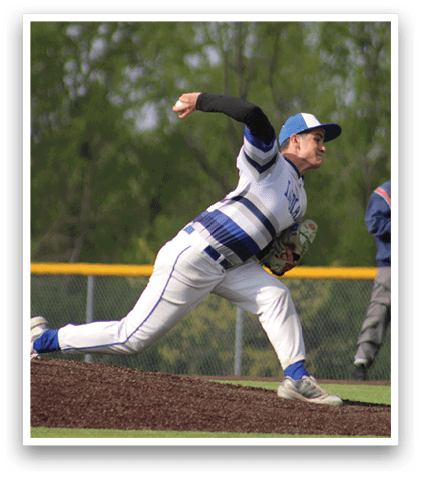 A baseball player is sliding into a base. Description generated by AI