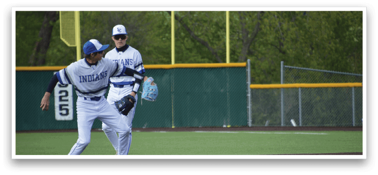 A baseball player is getting ready to catch a ball. Description generated by AI