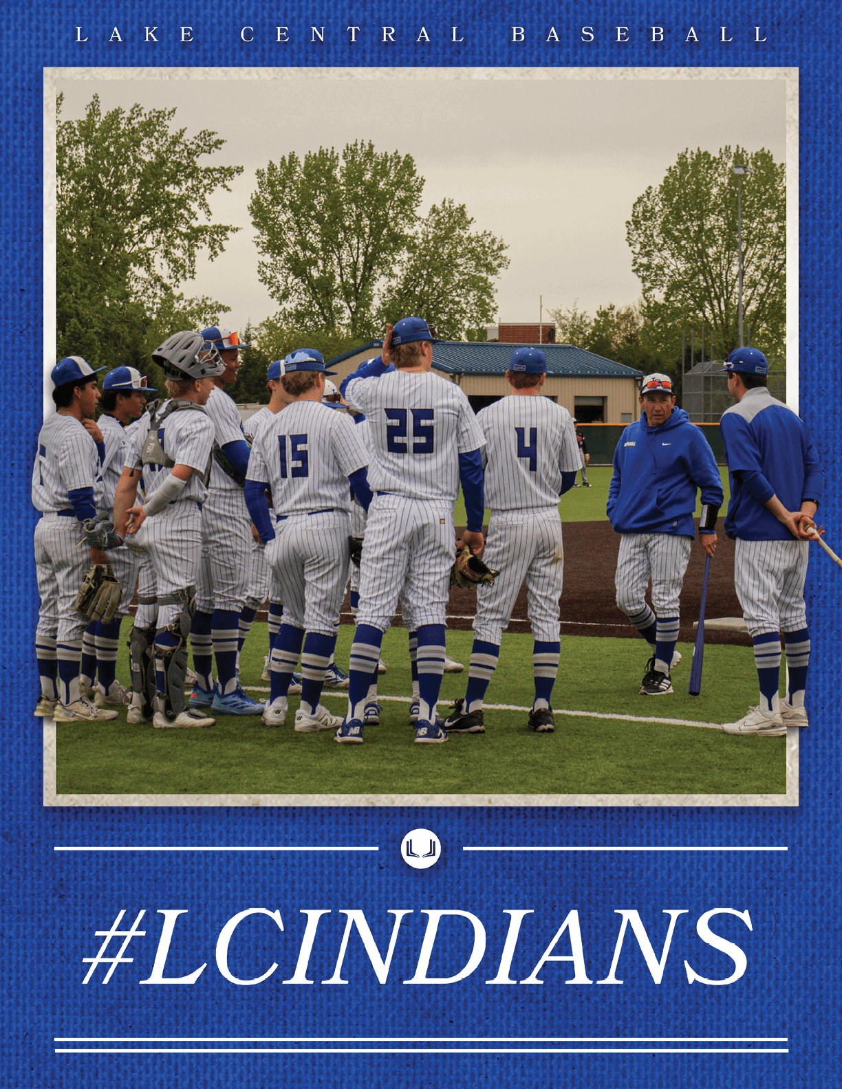 Baseball players on a field. Description generated by AI
