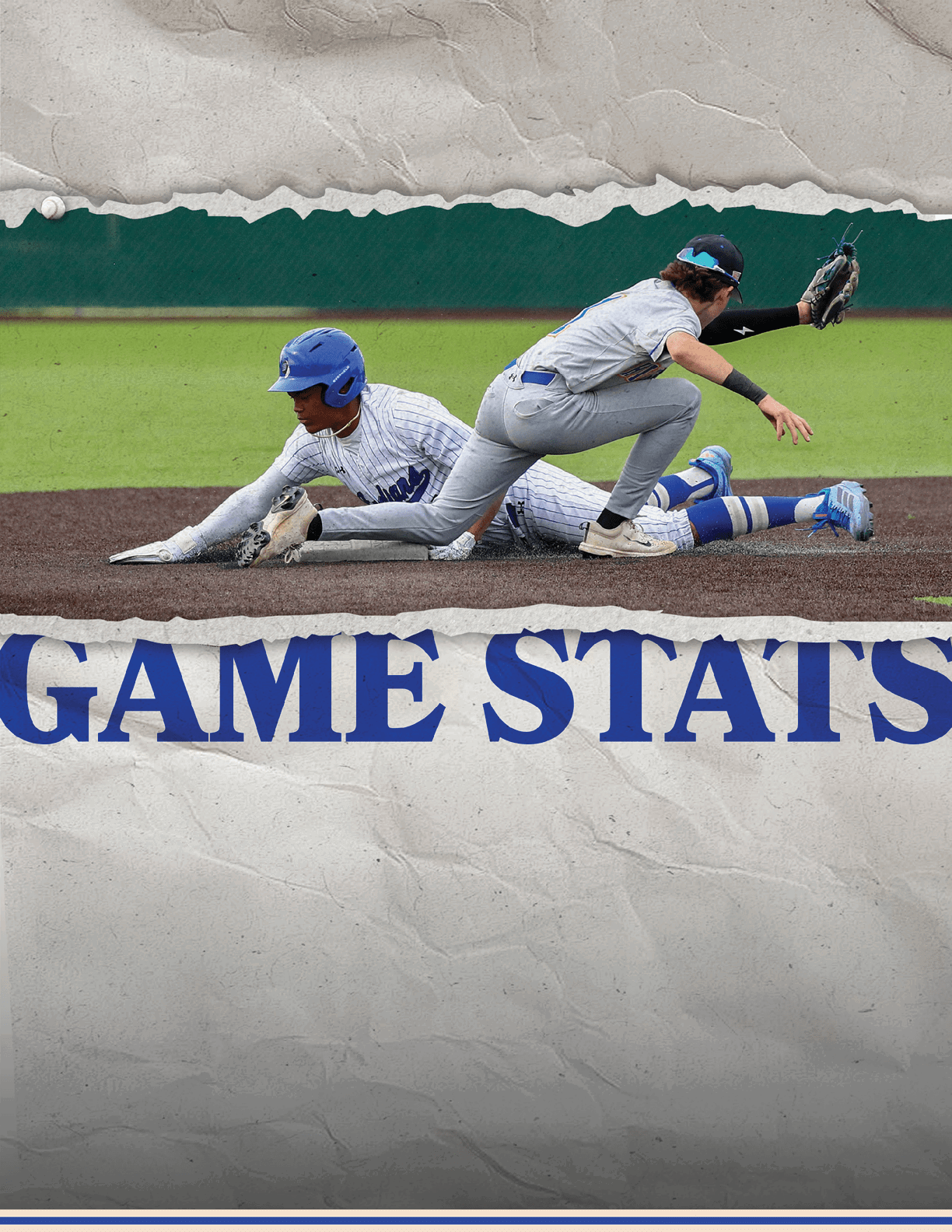 A baseball player sliding into a base. Description generated by AI