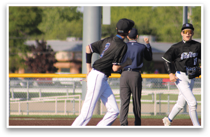A baseball player running on the field. Description generated by AI