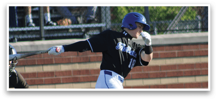 A baseball player in a blue helmet and white uniform is throwing a ball. Description generated by AI
