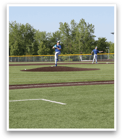 A baseball player is pitching a ball. Description generated by AI