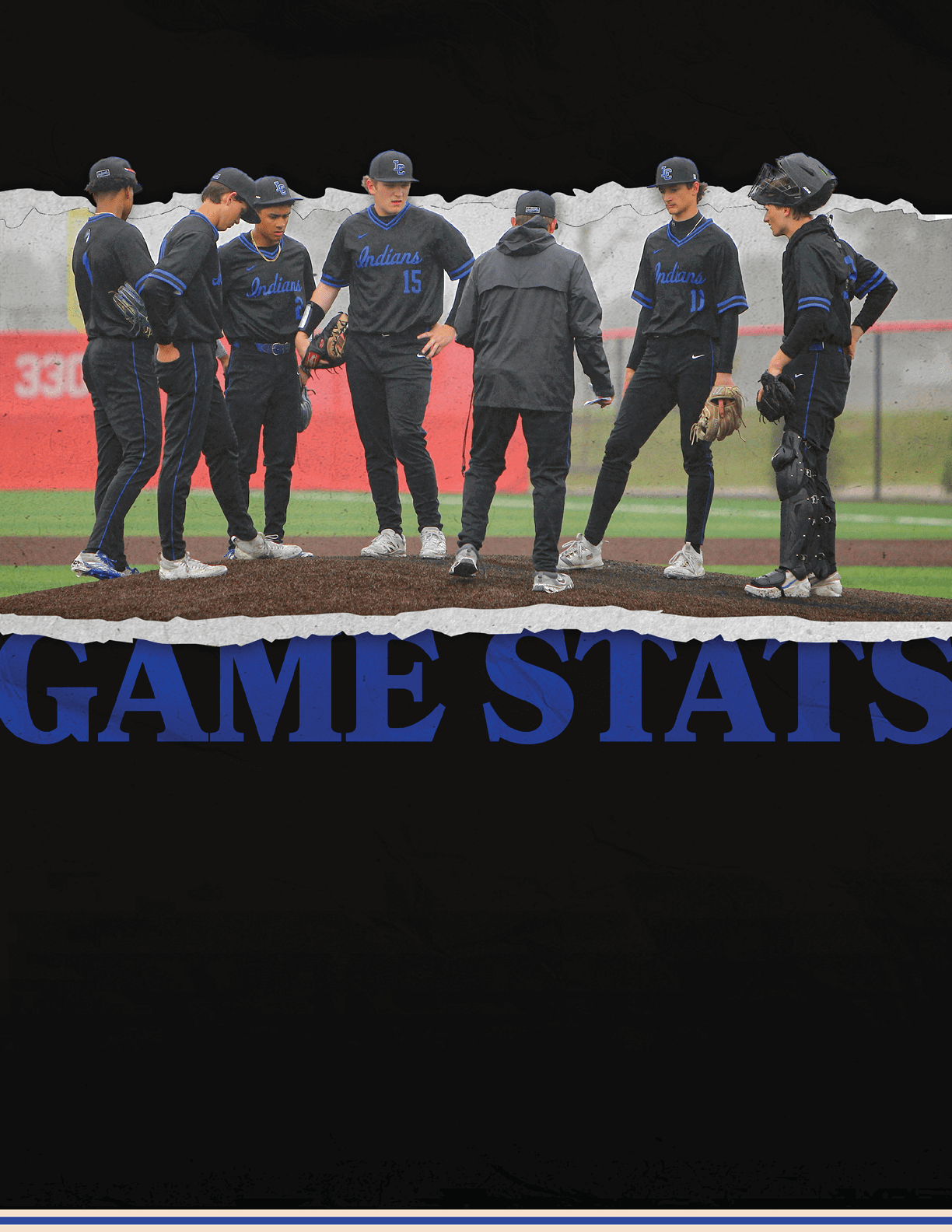 A group of baseball players standing on a field. Description generated by AI