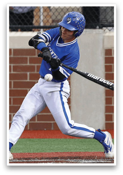A baseball player is swinging a bat. Description generated by AI